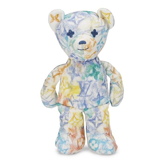 Louis Vuitton Unicef Doudou Pastel Monogram Watercolor Multicolor Teddy Bear - Picture 11 of 16
